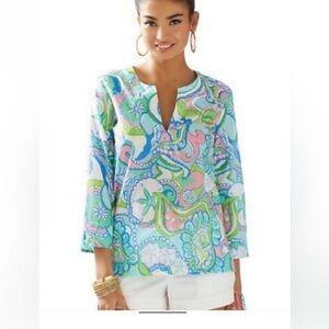 Lilly Pulitzer Amelia Island Multi Conch Republic
Tunic Top Size XS